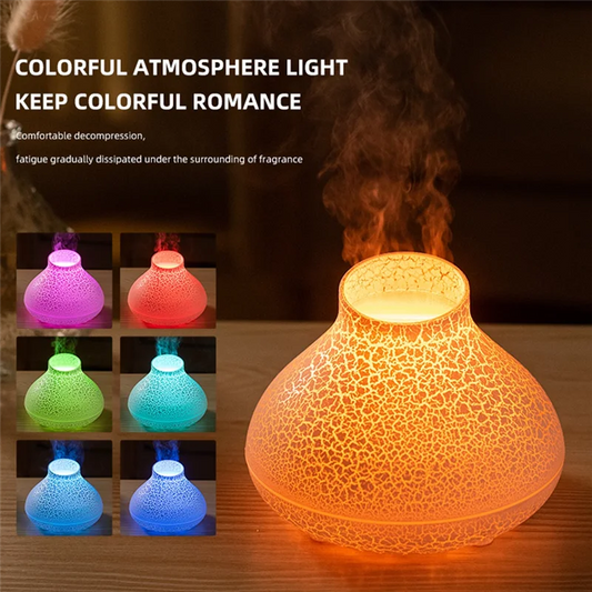 M17K-Flame Diffuser 130Ml Bonfire Diffuser Colorful Flame Humidifier  Small Essential Oil Diffuser For Room Office